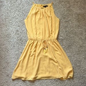 White House Black Market Yellow Dress